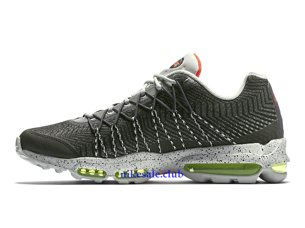 Nike Air Max 95 Ultra Jacquard Prix Chaussures Pas Cher Pour Femme Gris/Noir/Rose 749771_006 
